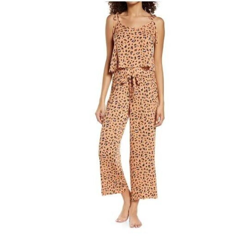 BP. Women's Summer Print Woven Pajamas in Orange Pheasant‎ Wild Animal Small $49